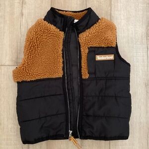 Timberland Kids' Black and Tan Vest